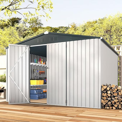AECOJOY Shed 12' x 10' Storage Shed Large, Sheds & Outdoor Storage Clearance - Image 6