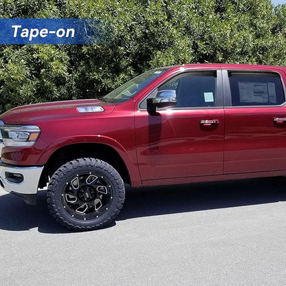 Window Visors Rain Guards for 2009-2018 Ram 1500 Crew/Mega Cab/Full-Size Cab - Image 4