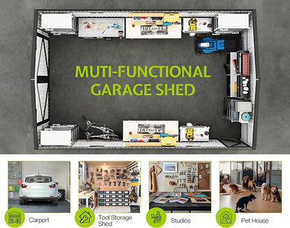 Jocisland 13.2x20.7x8 FT Heavy Duty Carport, Metal carport - Image 6