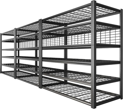 REIBII 84" H Garage Shelving, 6-Tier Storage Shelves Heavy Duty Loads 3500LBS by REIBII