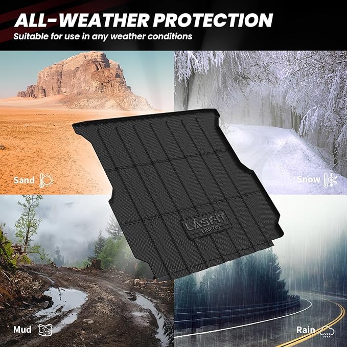LASFIT Truck Bed Mat Fits for Rivian R1T 2025 2024 2023 2022 Accessories - Image 2