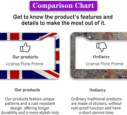 License Plate Frames Multicolor Automotive Exterior Accessories British Flag - Image 6