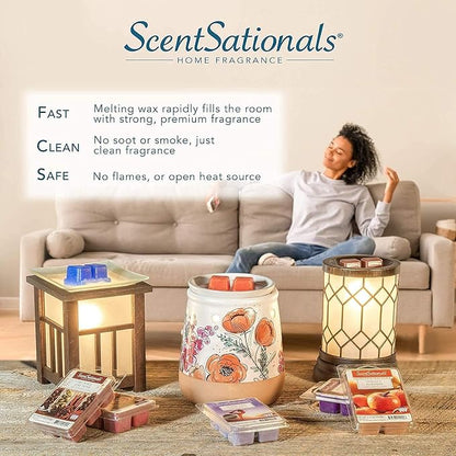 Scentsationals Wax Melts Staycation 4-Pack – Long Lasting Wax Cubes - Image 7