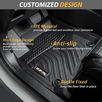 AIPOIL® Floor Mats for 2012-2018 Ford Focus | All-Weather | Easy to Clean | - Image 3