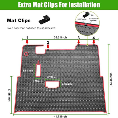 EZGO TXT Golf Cart Full Coverage Floor Liner Mat, fits EZGO TXT, Express S4 - Image 5