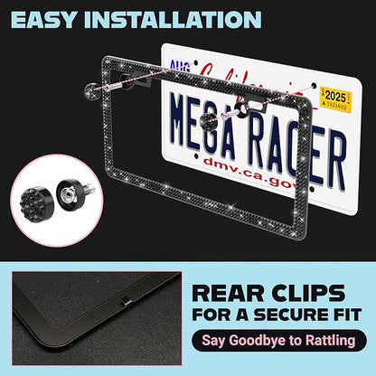 Elegant Bling License Plate Frame - Image 5