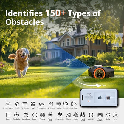 Segway Navimow i110N Robot Lawn Mower Perimeter Wire Free 1/4 Acre RTK+Vision - Image 5