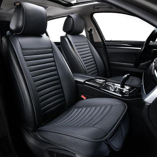 2pc Car Seat Covers, Luxury Car Protectors, Universal Anti-Slip Driver Seat by SunnyColor