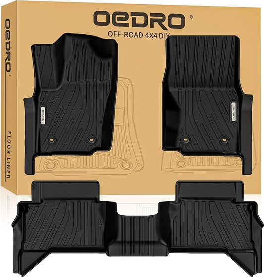 OEDRO Floor Mats Fit for Toyota Tacoma 2024 2025 Double Cab Auto Trans by OEDRO