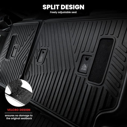 LASFIT Trunk&Seatback Mats for Toyota 4Runner 2013-2024, All Weather TPE Custom - Image 3