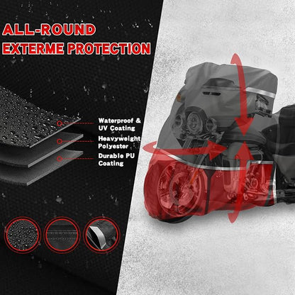 420D Trike Motorcycle Cover Suitable - Image 4