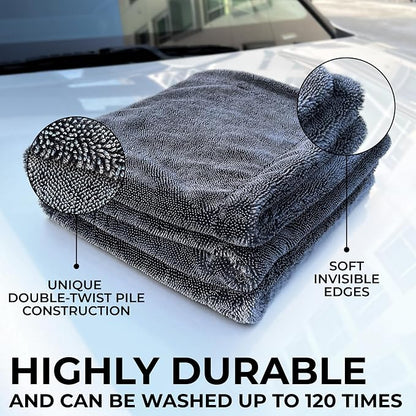 Large Car Drying Towel, 1300 GSM Professional Car Towel - Image 2