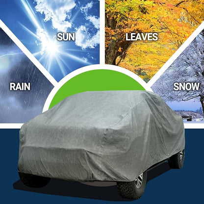 All Weather Waterproof Truck Car Cover, 7-Layer Non-Woven Cotton Car Covers - Image 5