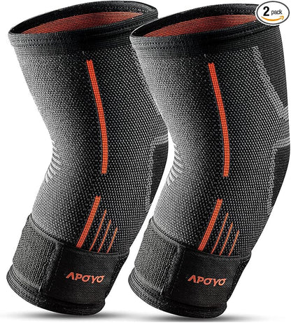 APOYO Elbow Brace for Tendonitis and Tennis Elbow, Compression Sleeve for by APOYO