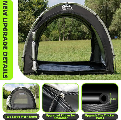 Happy Travel Bike Storage Tent Shed, Outdoor Waterproof Bicycle Covers Shelter - Image 6