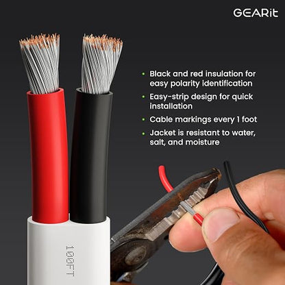 GEARit 12 Gauge Marine Wire, 12/2 AWG Marine Grade Tinned Copper Oxygen Free - Image 2