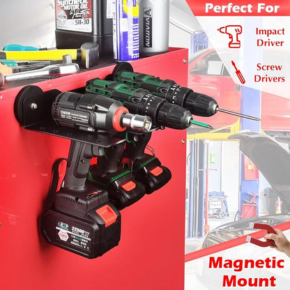 MUTUACTOR Super Power Tool Organizer Heavy Duty, Magnetic Mount Drill Holder - Image 2