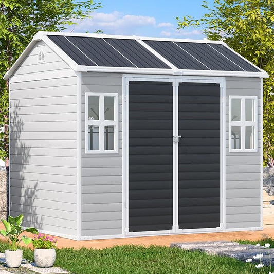 8x6 Shed Plastic Outdoor Storage by WACASA