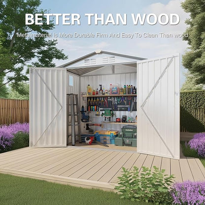 ARMSET 6x3.5 FT Metal Outdoor Storage Shed - Image 7