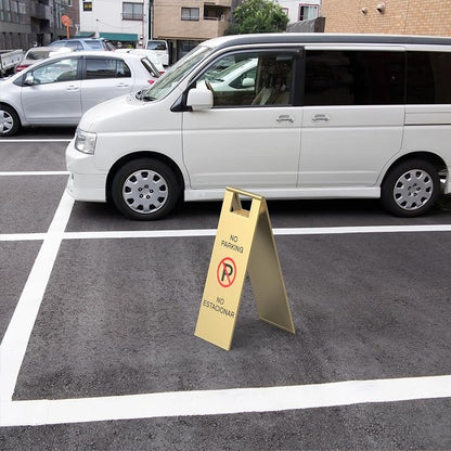 Stainless Steel No Parking Sign Portable Foldable Handle 2-Pack - Image 5