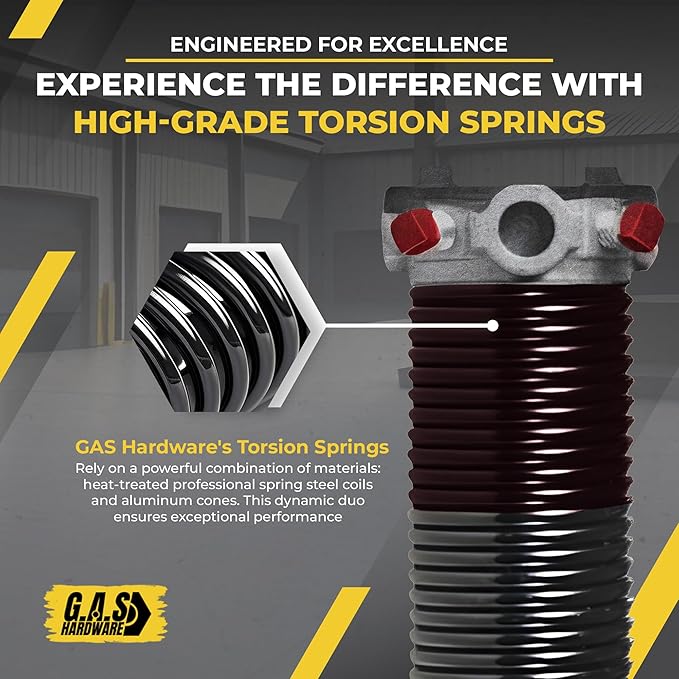 Garage Door Torsion Spring 234x2x27, Includes 1” Steel Bearing, Manual and - Image 6