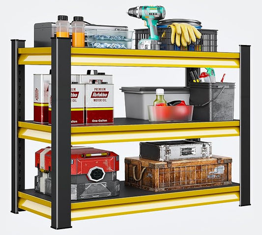 40" W Garage Shelving Heavy Duty, 1500LBS Loads Adjustable Garage Storage by Rufokisa