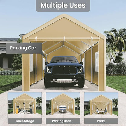 Carport 10x20 Ft, Heavy Duty Car Canopy - Image 7