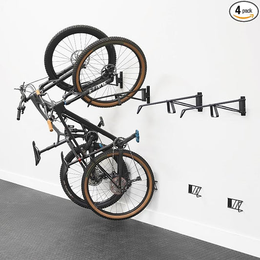 StoreYourBoard SwivelStow Mountain Bike Storage Rack 4 Pack – Heavy Duty Bike by StoreYourBoard