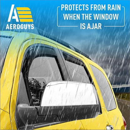 Extra Durable Window Deflectors in-Channel Window Visors Rain Guards Fit - Image 2