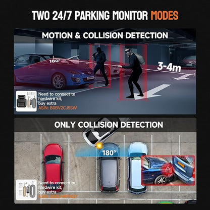 Dash Cam 4 Channel Front and Rear Inside, 360° Car Camera 4K UHD, Dash Camera - Image 11
