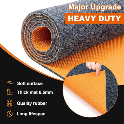 2-pc 64 X 32 Inch Heavy Duty Oil Spill Mat, 6.5mm Thickened Garage Floor Mat - Image 2