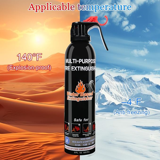 Fire Extinguisher for Home, 2 Pack Vehicle Fire Extinguishers - Image 2
