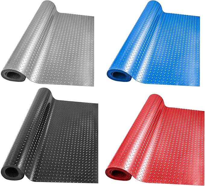 Boshen 5Ft x 17Ft Garage Floor Mat 2.5mm Thickened Rubber Flooring Roll 85sqft - Image 4