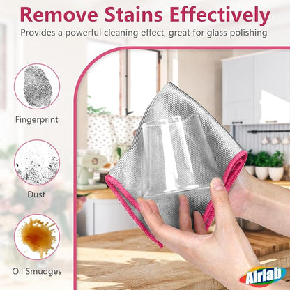 Glass Polishing Cloth Streak Free Miracle Microfiber Cleaning Cloth Lint Free - Image 2