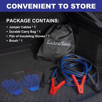Heavy Duty Jumper Cables, 0 Gauge 25 Feet 1000Amp Booster Cables, UL Listed - Image 7