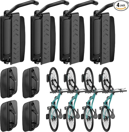 Bike Rack Garage, Bike Wall Mount Heavy Duty, Holds 77 Lbs, Swivel Bike Hangers by Pegzone