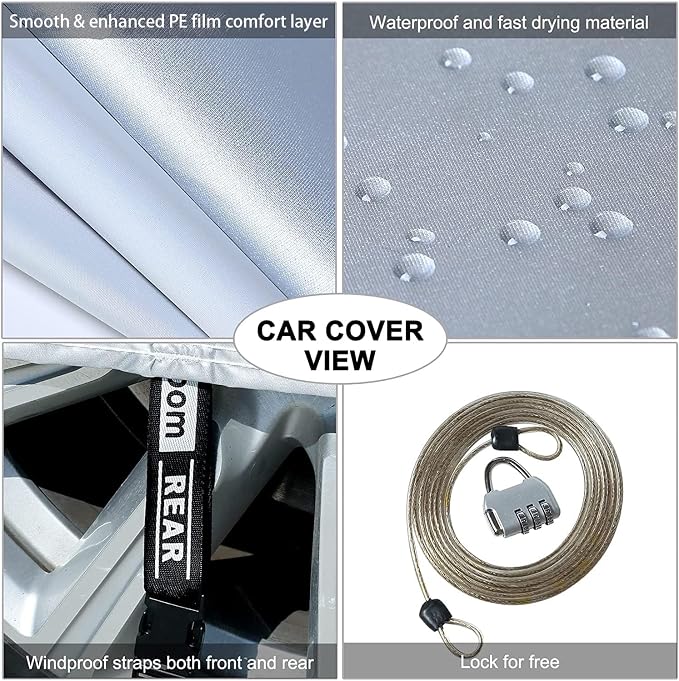 Tecoom Car Cover Waterproof All Weather - Image 2