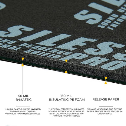 Siless LinerPRO 2in1 200 mil 36 sqft Car Sound Deadening & Heat Insulation - Image 2