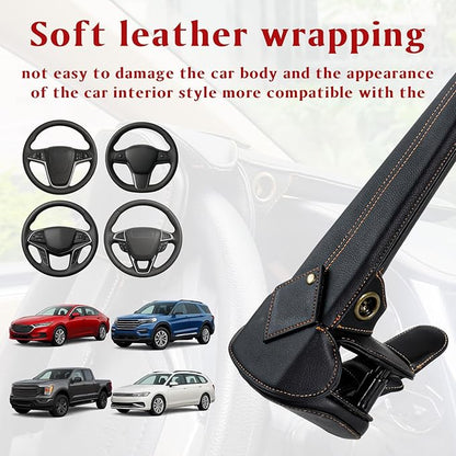 Amorin Leather Car Steering Wheel Lock Anti Theft Device Security Lock - Image 4