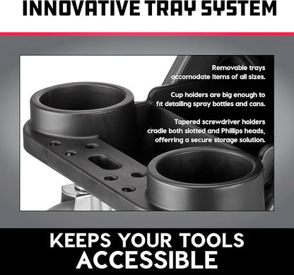 Powerbuilt Heavy-Duty Utility Rolling Seat Upgraded - Image 3