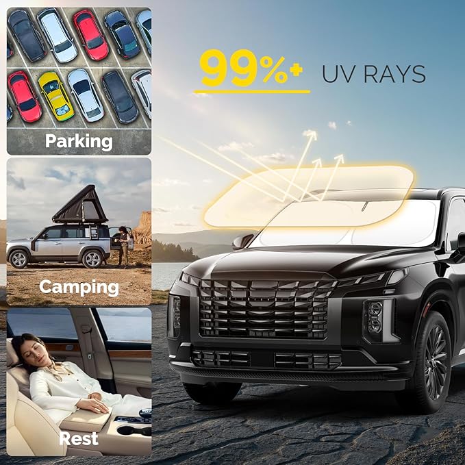 Car Windshield Sun Shade Compatible - Image 2