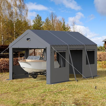 10x16 Carport, Heavy Duty Carport Canopy Garage - Image 8