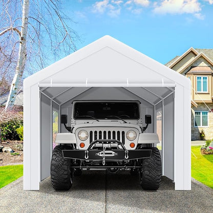 COBIZI Carports 10x20 Heavy Duty Car Canopy Garage - Image 9