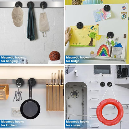 LOVIMAG Magnetic Hooks for Cruise Cabins, 150lbs Cruise Magnets for Door - Image 6