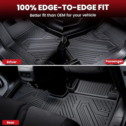LASFIT Floor Mats & Trunk Mat for Honda Pilot 2016-2022, All Weather TPE Custom - Image 4