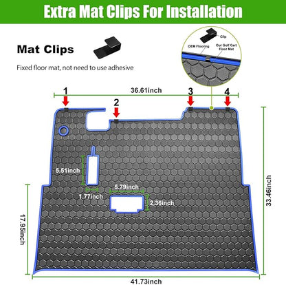 EZGO TXT Golf Cart Full Coverage Floor Liner Mat, fits EZGO TXT, Express S4 - Image 5