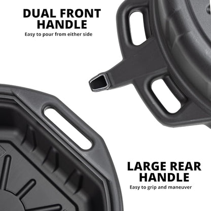 NEIKO 20760A Large Oil Drain Pan, 4 Gallon Capacity, Motor Oil Drip Catcher Pan - Image 4