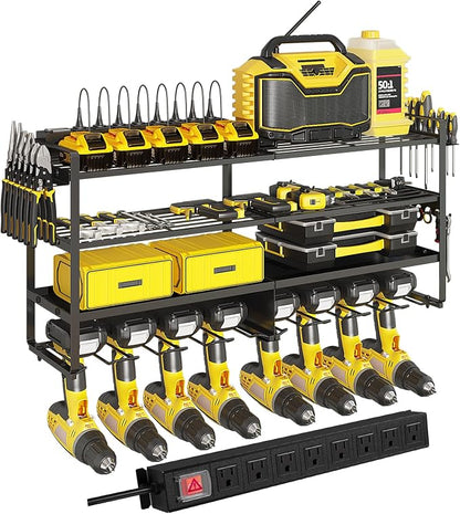 ‌Heavy Duty 4-Layer Power Tool Organizer Wall Mount by Homtura