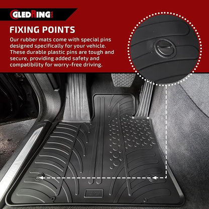 Gledring USA Custom Fit All-Weather Rubber Floor mats Compatible - Image 5