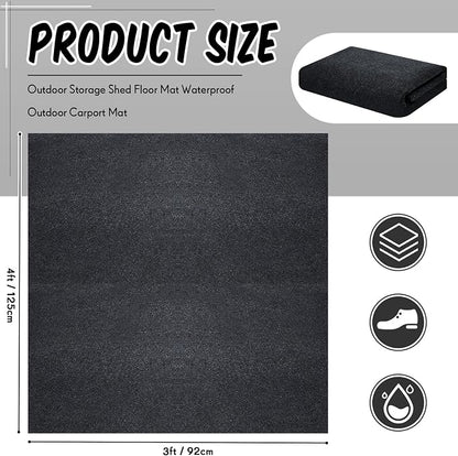 Haull Outdoor Storage Shed Floor Moat Waterproof Outdoor Carport Mat Thickened - Image 3